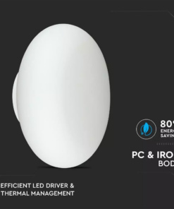 LED επιτοίχιο/πλαφονιέρα φωτιστικό 38W Λευκό 3000K Θερμό λευκό Triac Dimmable V-TAC – 40061