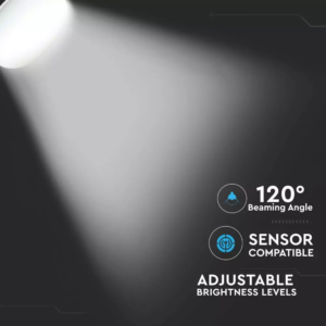 LED επιτοίχιο/πλαφονιέρα φωτιστικό 38W Λευκό 3000K Θερμό λευκό Triac Dimmable V-TAC – 40061