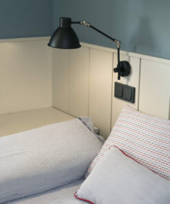 CELIA MATT BLACK WALL LAMP 1 X E14 FARO – 40070