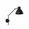 CELIA MATT BLACK WALL LAMP 1 X E14 FARO – 40070