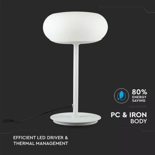 LED επιτραπέζιο φωτιστικό 30W Λευκό 3000K Θερμό λευκό Dimmable V-TAC – 40081