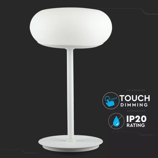 LED επιτραπέζιο φωτιστικό 30W Λευκό 3000K Θερμό λευκό Dimmable V-TAC – 40081
