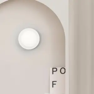 Faro Barcelona MAY Φωτιστικό Τοίχου/Οροφής COB LED σε Λευκό Χρώμα 4W 2700K IP44 – 40095