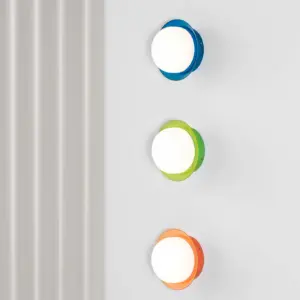 Faro Barcelona MAY Φωτιστικό τοίχου/Οροφής COB LED σε Μπλε Χρώμα 4W 2700K IP44 – 40097