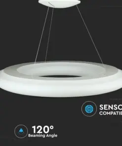 LED κρεμαστό φωτιστικό οροφής 105W Θερμό 3000K λευκό σώμα Dimmable V-TAC – 40101
