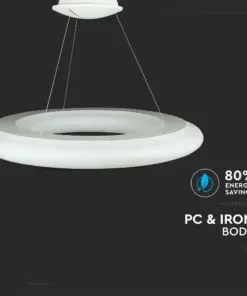 LED κρεμαστό φωτιστικό οροφής 105W Θερμό 3000K λευκό σώμα Dimmable V-TAC – 40101