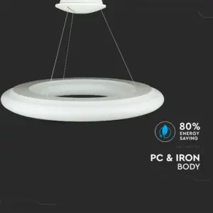 LED κρεμαστό φωτιστικό οροφής 105W Θερμό  3000K λευκό σώμα Dimmable V-TAC – 40101