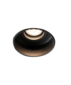 Faro Barcelona HYDE R Black orientable round recessed lamp without frame GU10   – 40111