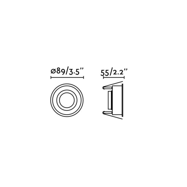 HYDE WHITE ROUND GU10 FARO – 40114