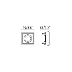 HYDE BLACK SQUARE GU10 FARO – 40117