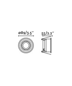 HYDE WHITE ROUND ORIENT. GU10 FARO – 40118