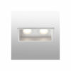 Διπλή Βάση Σποτ HYDE IP44 Λευκή Τετράγωνη 2xGU10 FARO – 40124