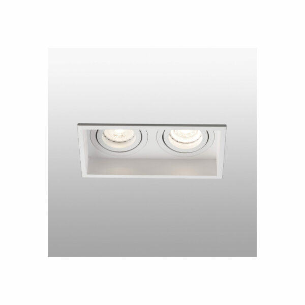 HYDE WHITE SQUARE ORIENT. 2L GU10 FARO - 40126