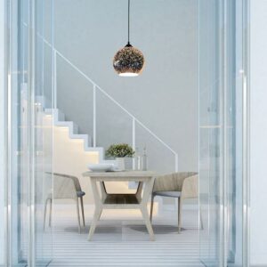 Κρεμαστό Φωτιστικό Οροφής Γυαλί με 3D γυαλί σώμα Ø250 V-TAC  – 40131