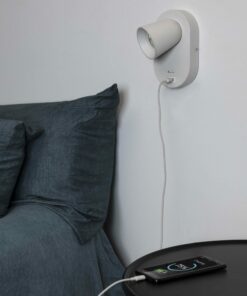 CORB W/LAMP WHITE GU10 + USB FARO – 40135