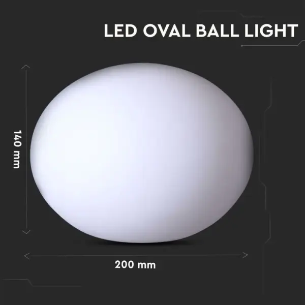 Εξωτερικό φωτιστικό LED μπαταρίας 1W RGB οβάλ επαναφορτιζόμενο V-TAC – 40141