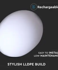 Εξωτερικό φωτιστικό LED μπαταρίας 1W RGB οβάλ επαναφορτιζόμενο V-TAC – 40141