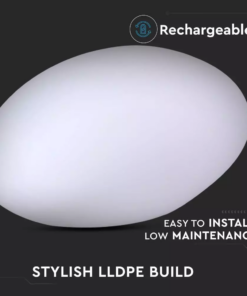 Εξωτερικό φωτιστικό LED μπαταρίας 1W RGB πέτρα επαναφορτιζόμενο V-TAC – 40151