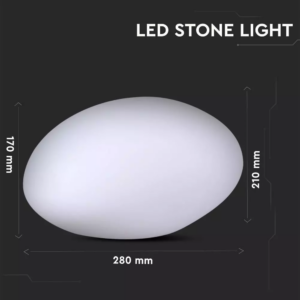 Εξωτερικό φωτιστικό LED μπαταρίας 1W RGB πέτρα επαναφορτιζόμενο V-TAC – 40151