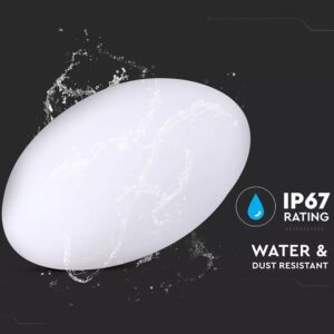 LED φωτιστικό οβάλ σχήμα πέτρας 1W επαναφορτιζόμενη V-TAC RGB IP67 – 40171