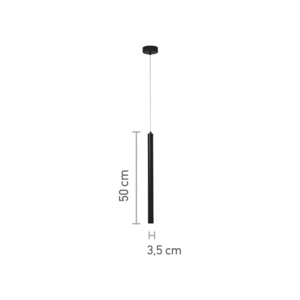 InLight Κρεμαστό φωτιστικό LED 5W 3000K σε λευκή απόχρωση D:50cm (4018-WH)