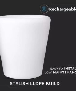 LED φωτιστικό γλάστρα 1W επαναφορτιζόμενη V-TAC RGB IP54 – 40181