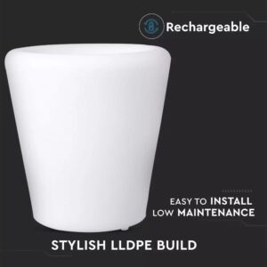 LED φωτιστικό γλάστρα 1W επαναφορτιζόμενη V-TAC RGB IP54 – 40181
