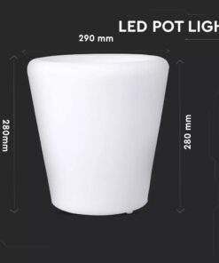 LED φωτιστικό γλάστρα 1W επαναφορτιζόμενη V-TAC RGB IP54 – 40181