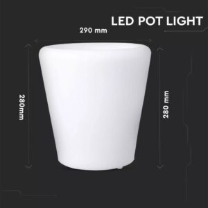 LED φωτιστικό γλάστρα 1W επαναφορτιζόμενη V-TAC RGB IP54 – 40181