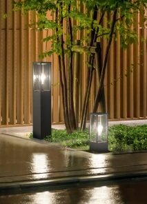 Φωτιστικό Δαπέδου Trio Lighting E27 Ανθρακί Αλουμίνιο IP44 401860142
