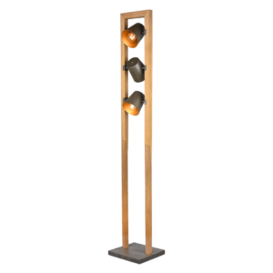 Φωτιστικό Δαπέδου Trio Lighting 3χE14   Νίκελ Αντικέ Μεταλλικό    – 401900367