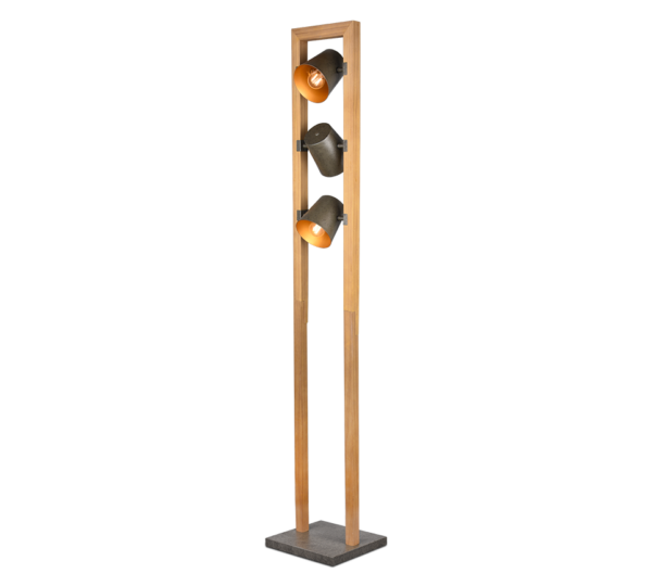 Φωτιστικό Δαπέδου Trio Lighting 3χE14   Νίκελ Αντικέ Μεταλλικό    – 401900367