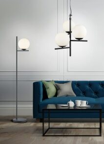 Κρεμαστό Φωτιστικό Trio Lighting 3xE14 Μαύρο Ματ Μεταλλικό – 302000332