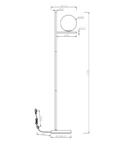 Φωτιστικό Δαπέδου Trio Lighting E14 Ανθρακί Μεταλλικό 402000142