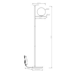 Φωτιστικό Δαπέδου Trio Lighting  E14 Ανθρακί Μεταλλικό  402000142