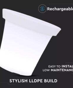 LED φωτιστικό γλάστρα 1.5W επαναφορτιζόμενη V-TAC RGB IP54 – 40211