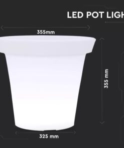 LED φωτιστικό γλάστρα 1.5W επαναφορτιζόμενη V-TAC RGB IP54 – 40211