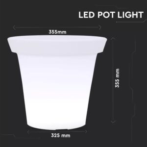 LED φωτιστικό γλάστρα 1.5W επαναφορτιζόμενη V-TAC RGB IP54 – 40211