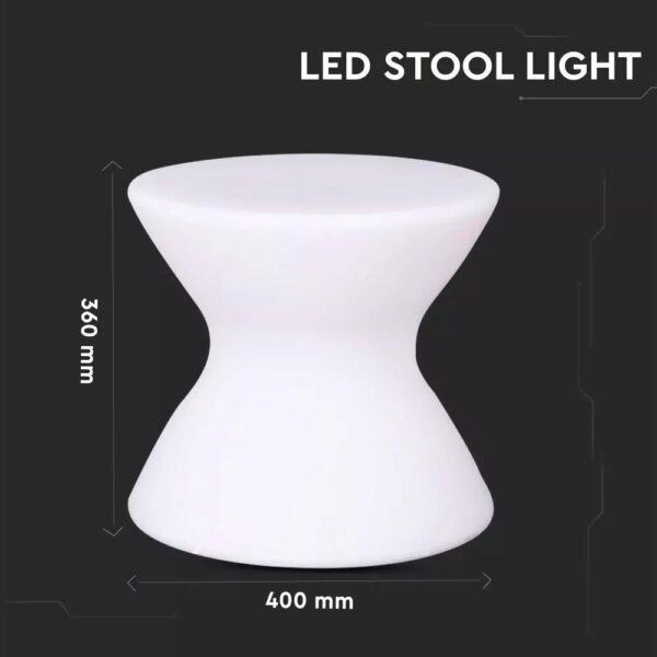 LED φωτιστικό σκαμπό 1.5W επαναφορτιζόμενο V-TAC RGB IP54 – 40231