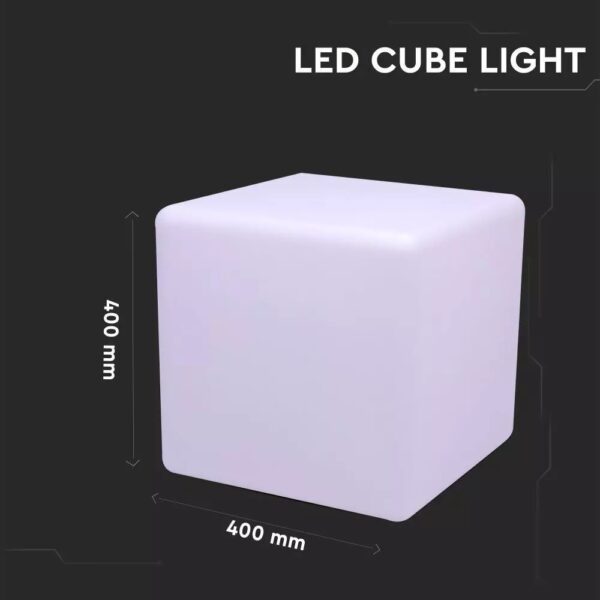LED φωτιστικό οβάλ κύβος 3W επαναφορτιζόμενο V-TAC RGB IP67 – 40241