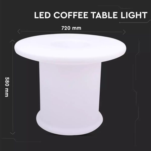 LED φωτιστικό τραπεζάκι 6W επαναφορτιζόμενο V-TAC RGB IP54 – 40251
