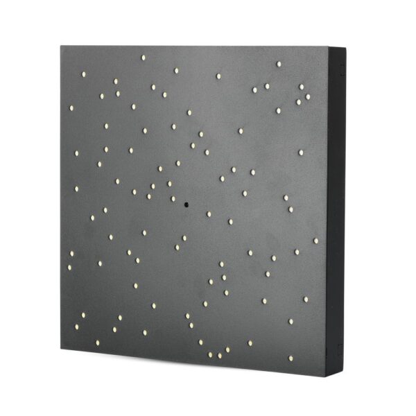 Φωτιστικό LED Οροφής/Τοίχου Stars 30x30cm 8W Dimmable V-TAC 120° 900lm Μαύρο με Εναλλαγή Χρώματος με Τηλεχειριστήριο – 40291