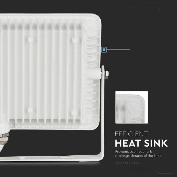 LED Προβολέας 30W V-TAC PRO Samsung Chip 100° 2340lm Λευκός Αδιάβροχος IP65 Φυσικό 4000K – 21404