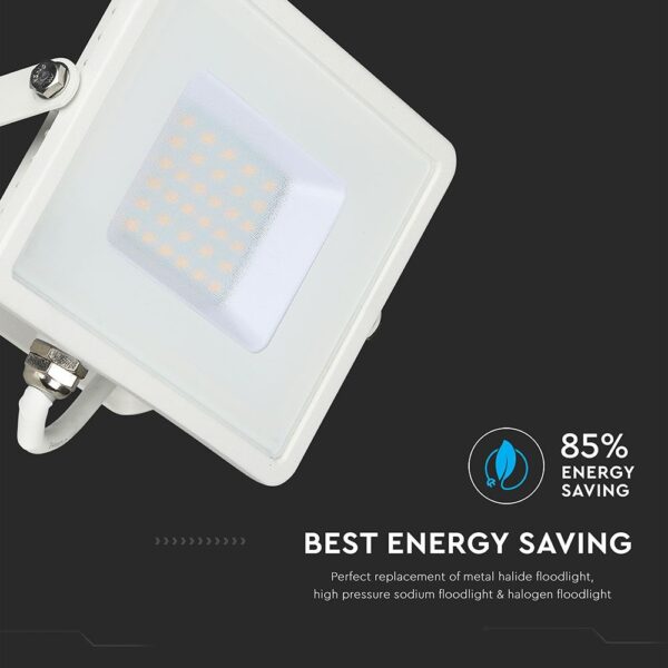 LED Προβολέας 30W V-TAC PRO Samsung Chip 100° 2340lm Λευκός Αδιάβροχος IP65 Φυσικό 4000K – 21404