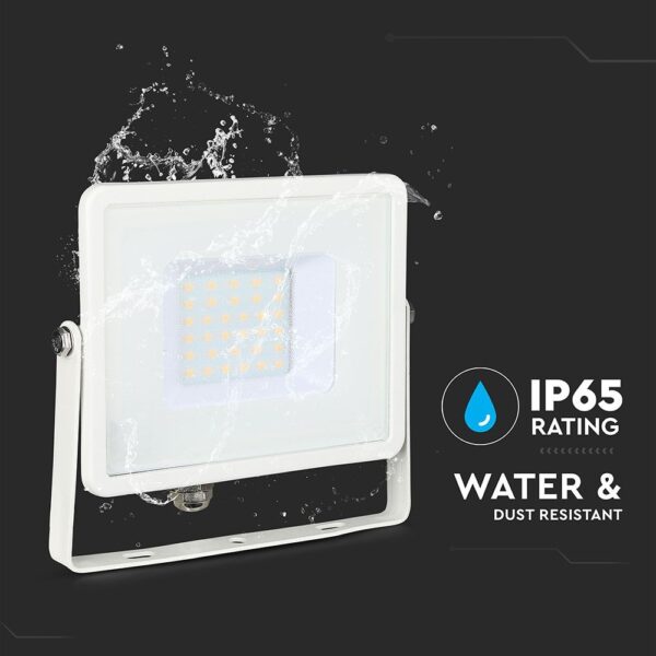 LED Προβολέας 30W V-TAC PRO Samsung Chip 100° 2340lm Λευκός Αδιάβροχος IP65 Φυσικό 4000K – 21404