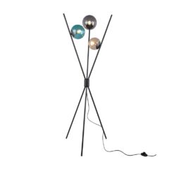 Φωτιστικό Δαπέδου Trio Lighting 3xE14 Μαύρο Ματ Μεταλλικό 403400317