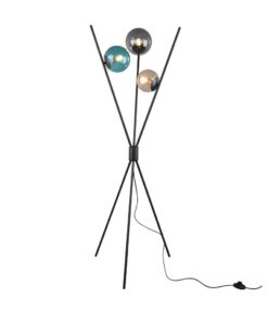 Φωτιστικό Δαπέδου Trio Lighting 3xE14 Μαύρο Ματ Μεταλλικό 403400317