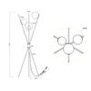 Φωτιστικό Δαπέδου Trio Lighting   3xE14 Μαύρο Ματ Μεταλλικό    403400317