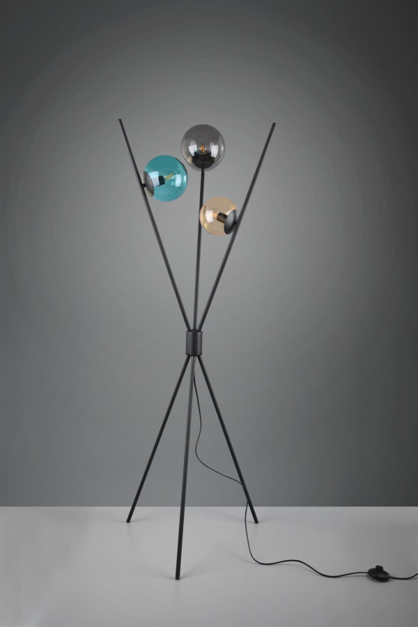 Φωτιστικό Δαπέδου Trio Lighting   3xE14 Μαύρο Ματ Μεταλλικό    403400317
