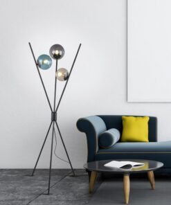 Φωτιστικό Δαπέδου Trio Lighting 3xE14 Μαύρο Ματ Μεταλλικό 403400317